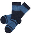 FUB Strømper - 2-pak - Uld - Deep Indigo