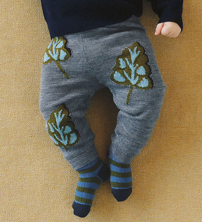 FUB Strømper - 2-pak - Uld - Dark Navy/Moss