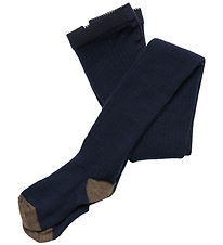 FUB Strømpebukser - 2-pak - Uld - Dark Navy