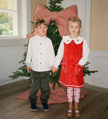 Flöss Kjole - Fløjl - Carol - Poppy Red