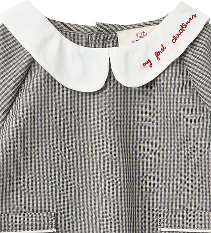 Copenhagen Colors Sæt - Bluse/Bloomers - Grey Check Comb