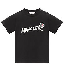Moncler T-shirt - Sort m. Logo