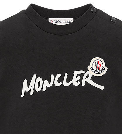 Moncler T-shirt - Sort m. Logo