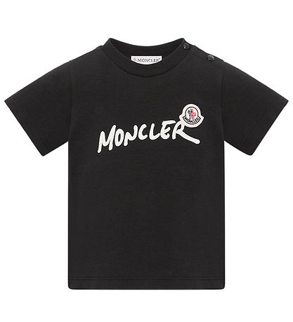 Moncler T-shirt - Sort m. Logo