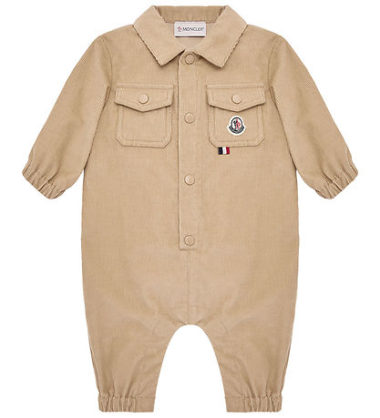 Moncler Heldragt - Fløjl - Beige
