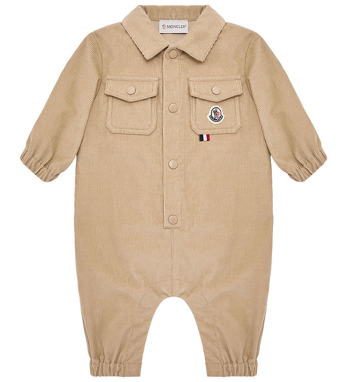 Moncler Heldragt - Fløjl - Beige