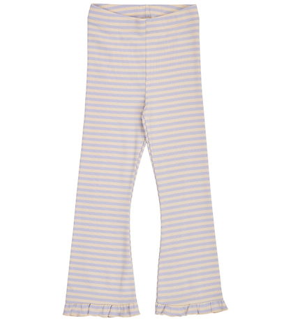 Müsli Bukser - Rib - Fleur Frill Flared - Oak/Mauve