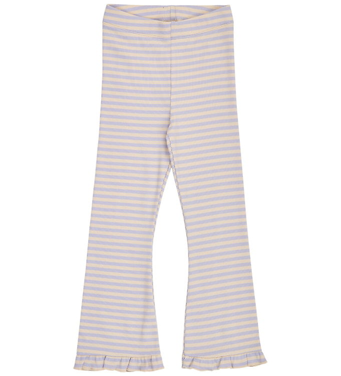 Müsli Bukser - Rib - Fleur Frill Flared - Oak/Mauve