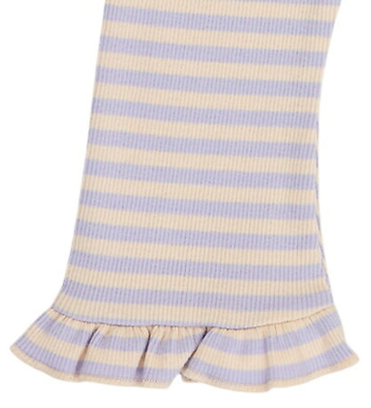 Müsli Bukser - Rib - Fleur Frill Flared - Oak/Mauve