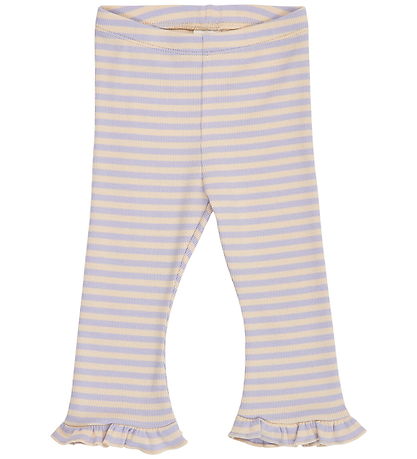Müsli Bukser - Rib - Fleur Frill Flared - Oak/Mauve