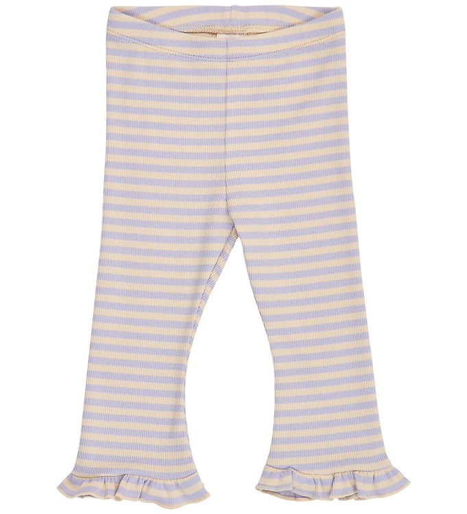 Müsli Bukser - Rib - Fleur Frill Flared - Oak/Mauve