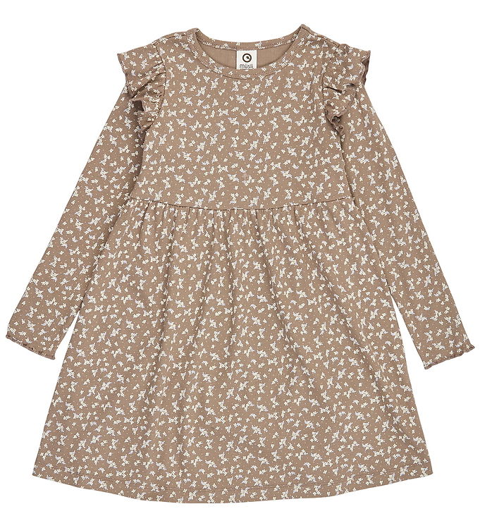 Müsli Kjole - Rib - Alyssum - Walnut/Oak/Mauve