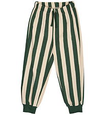 Müsli Sweatpants - Stripe - Oak/Forest Green