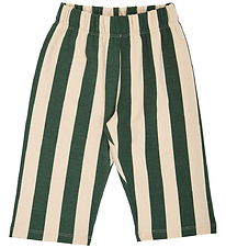 Müsli Sweatpants - Stripe - Oak/Forest Green