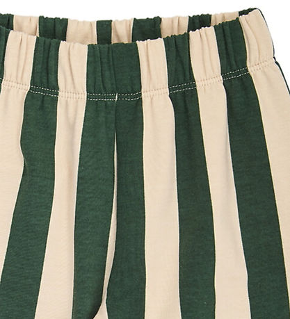 Müsli Sweatpants - Stripe - Oak/Forest Green