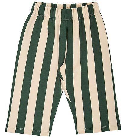 Müsli Sweatpants - Stripe - Oak/Forest Green