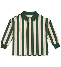Müsli Polo - Sweat - Stripe - Oak/Forest Green