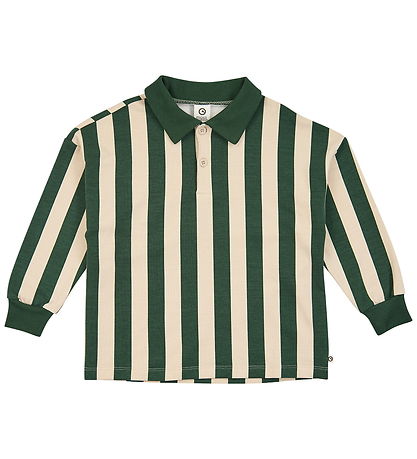 Müsli Polo - Sweat - Stripe - Oak/Forest Green
