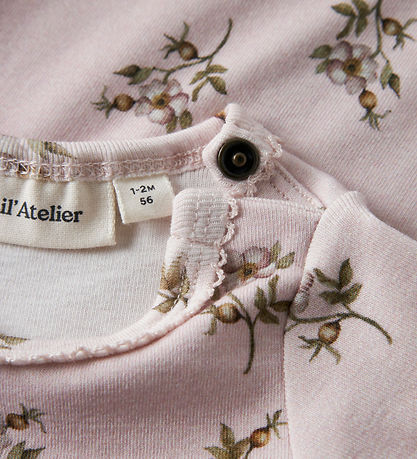 Lil Atelier Body l/æ - Slim - NbfGayo - Hushed Violet/Apple Rose