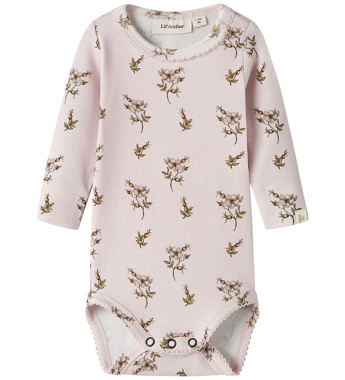 Lil Atelier Body l/æ - Slim - NbfGayo - Hushed Violet/Apple Rose