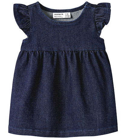 Name It kjole - NbfEmber - Glitter - Dark Blue Denim