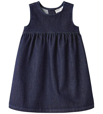 Name It Kjole - NmfElla - Glitter - Dark Blue Denim