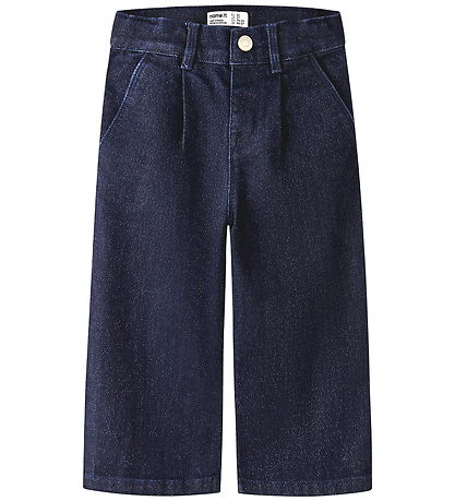 Name It Jeans - NmfRose - Wide - Glitter - Dark Blue Denim