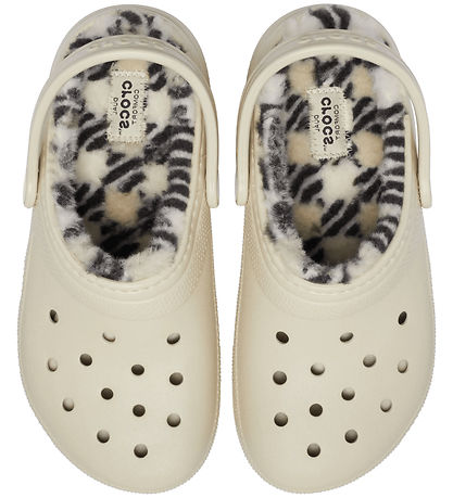 Crocs Sandaler - Classic Plaid Lined Clog K - Bone