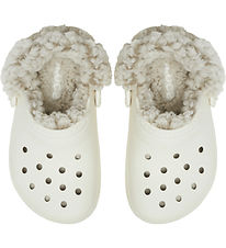 Crocs Sandaler - Classic Fleece Lined Clog K - Summit White