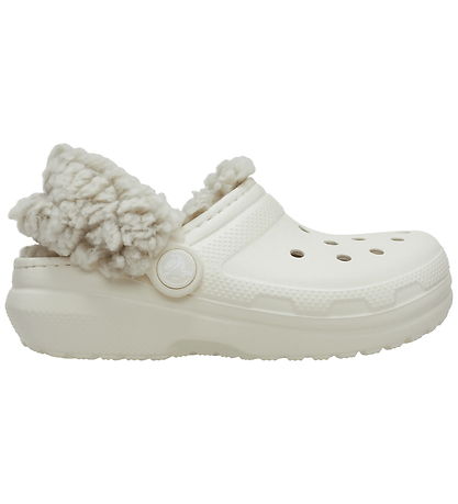 Crocs Sandaler - Classic Fleece Lined Clog K - Summit White