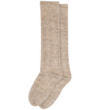 MP Knæstrømper - Uld - Remy - Light Brown Melange