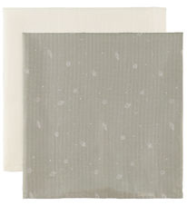 Müsli Stofble - 75x75 cm - 2-pak - Mineral Green/Balsam Cream