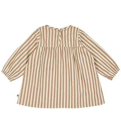 Müsli Kjole l/æ - Woven Stripe - Oak/Walnut