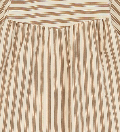 Müsli Kjole l/æ - Woven Stripe - Oak/Walnut