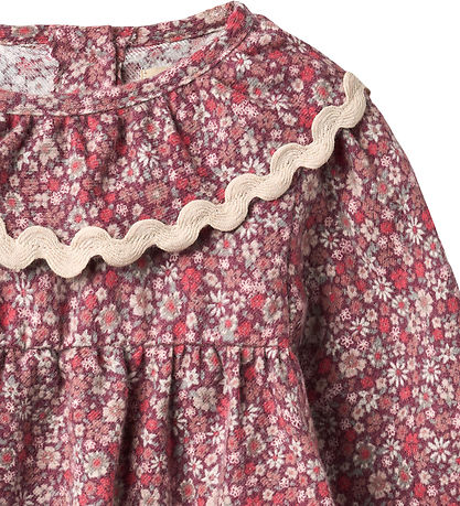 Wheat Kjole - Collar Elvira - Grape Flowers