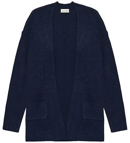 Minymo Cardigan - Strik - Long - Dark Sapphire