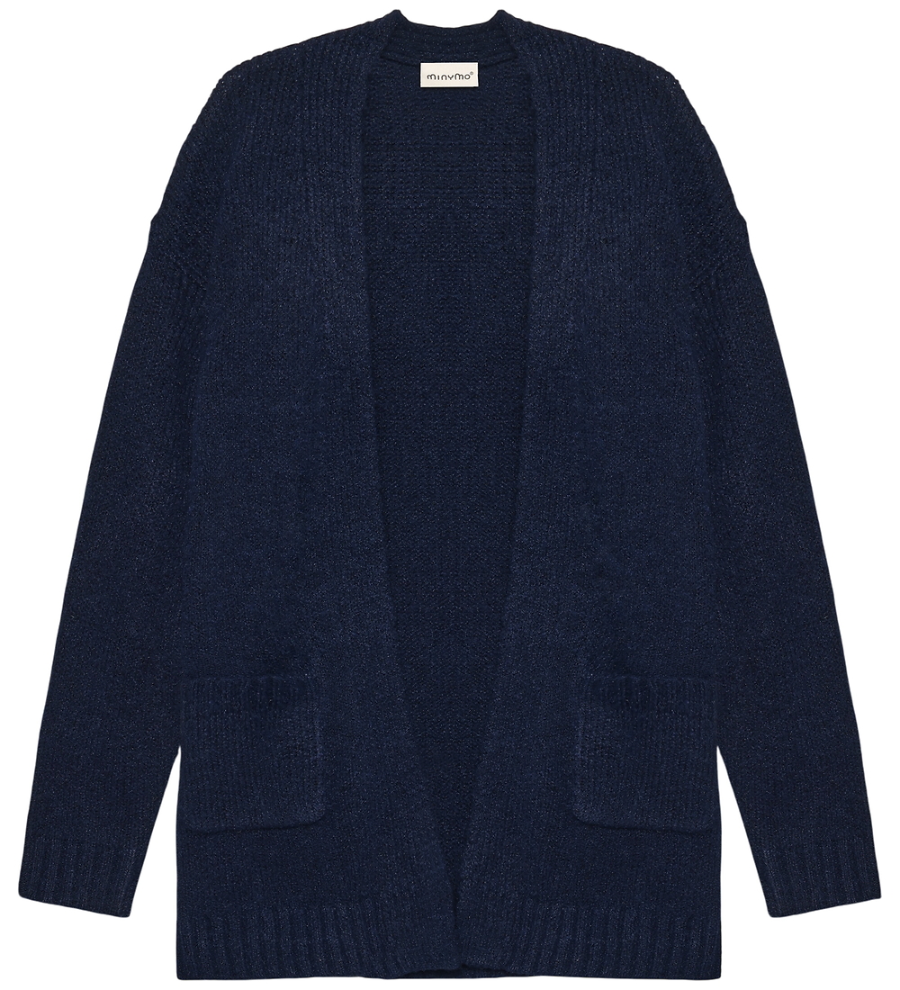 Minymo Cardigan - Strick - Lang - Dark Sapphire - Minymo - 8 Jahre (128) - Cardigans