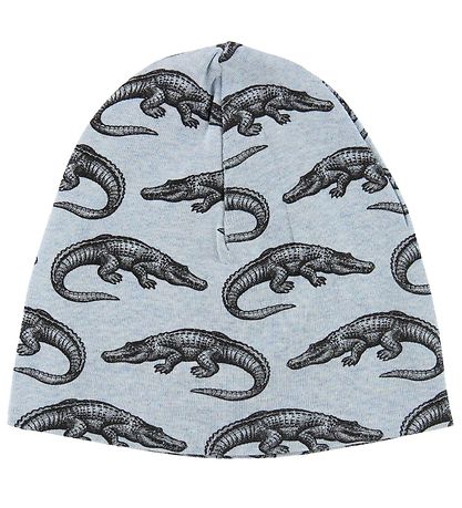 Petit by Sofie Schnoor Beanie - Blue Melange w. Crocodiles