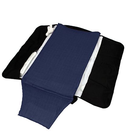 CAMA Copenhagen Hydrofiele Doek - 2-pack - 65x40 - Wit/Navy