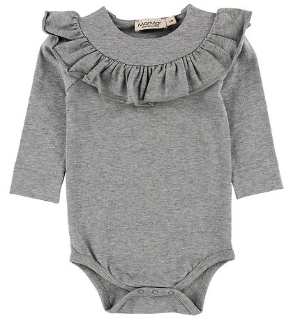 MarMar Body l/ä - Bibbi - Jersey - Graumeliert MarMar Body l/ä - Bibbi - Jersey - Graumeliert
