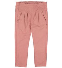 En Fant Trousers - Dark Pink w. Ruffles En Fant Trousers - Dark Pink w. Ruffles