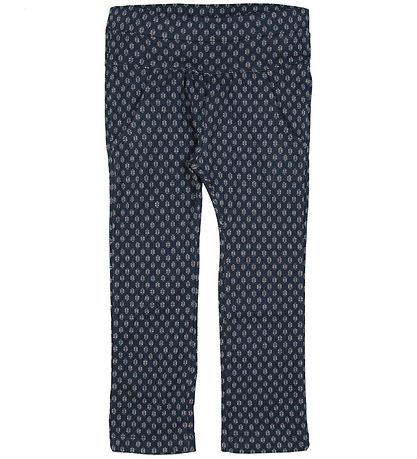 En Fant Broek - Mat Blauw m. Patroon En Fant Broek - Mat Blauw m. Patroon