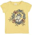 En Fant T-shirt - Gul m. Hulmønster/Ged En Fant T-shirt - Gul m. Hulmønster/Ged