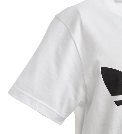 adidas Originals Stuttermabolur - Trefoil - Hvítur adidas Originals Stuttermabolur - Trefoil - Hvítur