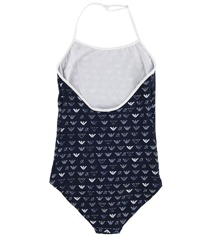 Emporio Armani Badedragt - Navy m. Allover Logo