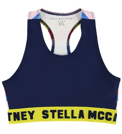 Stella McCartney Kids Træningstop  - Navy m. Striber Stella McCartney Kids Træningstop  - Navy m. Striber