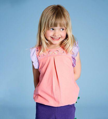 Freds World Top - Koral/Lavendel Freds World Top - Koral/Lavendel