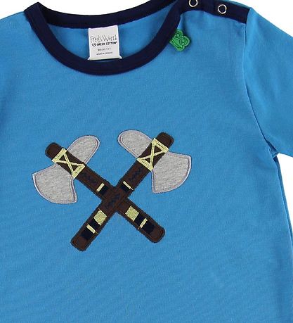Freds World T-shirt - Blå m. Økser