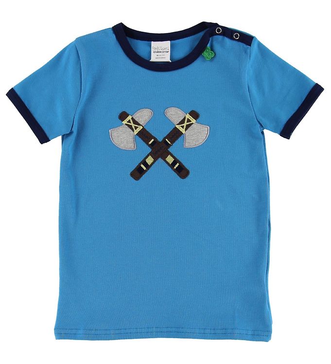Freds World T-shirt - Blå m. Økser