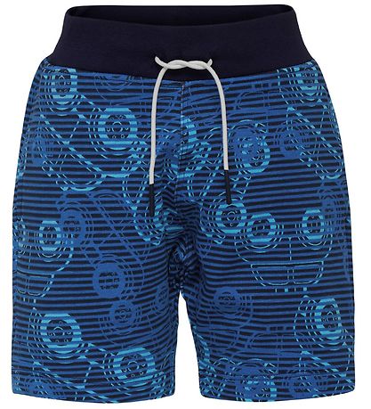 LEGO® Duplo Sweatshorts - LWPan - Navy/Blåstribet m. Biler LEGO® Duplo Sweatshorts - LWPan - Navy/Blåstribet m. Biler
